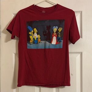 Red Women’s Graphic Simpsons T-shirt